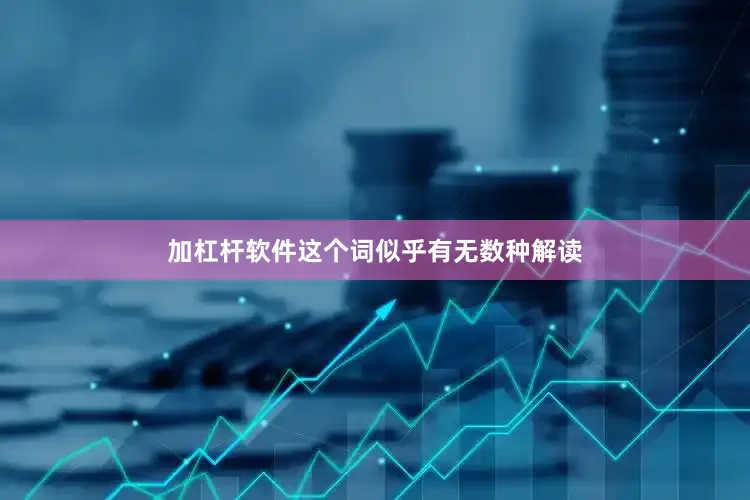 加杠杆软件这个词似乎有无数种解读
